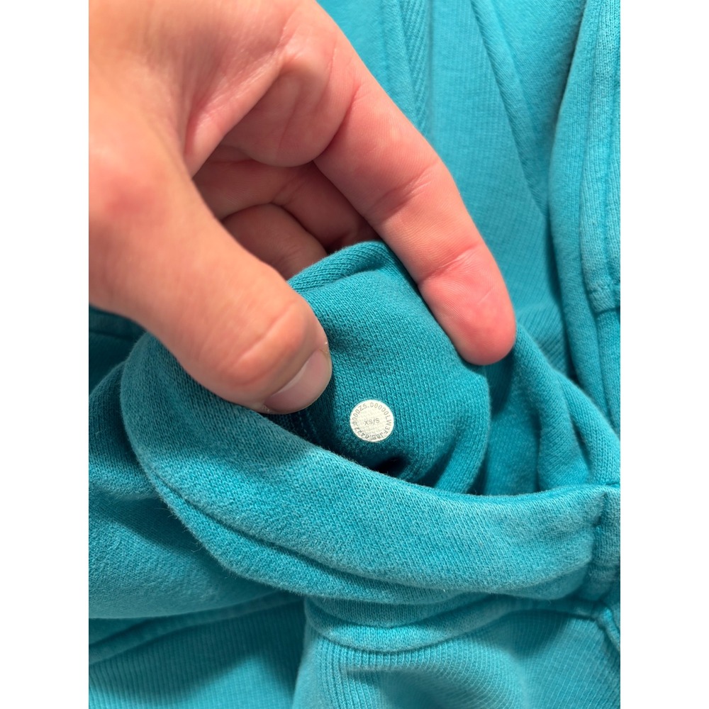 Lululemon Scuba Oversized Funnel Neck Half Zip Pullover Teal Blue XS/S - Picture 3 of 6